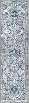 Jonathan Y Designs Modern Persian Vintage Medallion Area Rug in Blue/light Gray at Nordstrom, Size 2Ft 0In X 8Ft 0In
