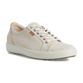 Ecco Ecco Soft 7 430003 Nubuck Womens Fashion Trainers - Limestone - Size:UK 8-8.5