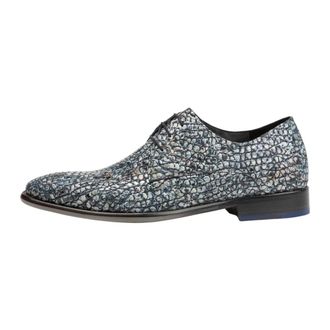 Floris Van Bommel Heren, Schoenen, Blauw, Maat: 43 1/3 EU Leer
