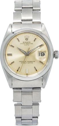 Rolex pre-owned Oyster Perpetual Date 34mm - unisex - stainless steel/Sapphire Crystal - One Size - Neutrals
