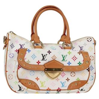 Louis Vuitton Tweedehands Canvas handtassen - Dames - Pre-owned - Wit - Maat: ONE Size Leer