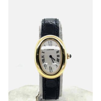Cartier Pre-owned Cartier Baignoire Silver-tone Dial Ladies Watch 1954