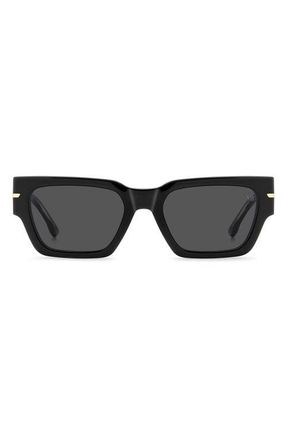 Victoria Beckham 53mm Square Sunglasses in Black/Grey at Nordstrom