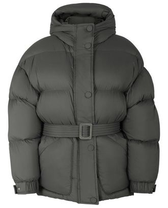 Ienki Ienki Daunenjacke mit Kapuze und G&uuml;rtel Michlin