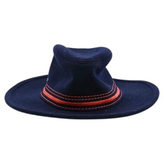 Herm&egrave;s Pre-owned Accessories, female, Blue, Size: ONE SIZE Pre-owned Wool Hat