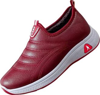 Generic Red Snow Boots Women Dnke Lined Warm Comfortable Casual Winter Easy-Matching Design