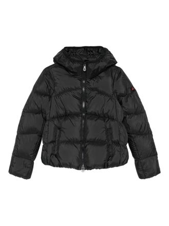 Peuterey hooded zip jacket - women - Polyester - 46 - Black