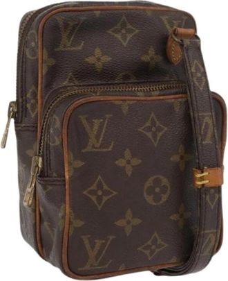 Louis Vuitton Pre-owned Canvas Crossbody Tas - Dames - Vintage Schoudertas - Bruin - ONE Size - Vintage