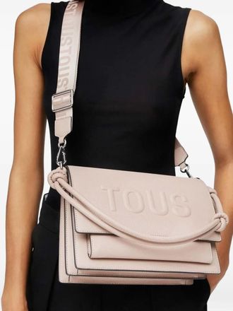 Tous knotted-handle crossbody bag - women - Polyurethane - One Size - Pink