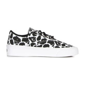 Converse Sneakers, female, Black, Size: 7 US Animal Print Low Top Sneakers