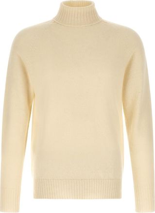 Maryya Off White Turtle Neck Sweater