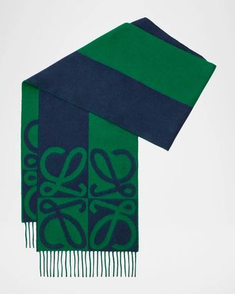 Loewe Wool and Cashmere Anagram Scarf