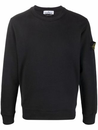 Stone Island Felpa con logo - Nero