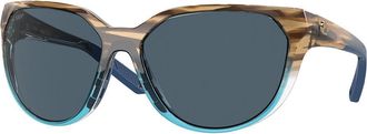 Costa 6S9110 Mayfly Polarized 911006 Womens Sunglasses Blue Size 58