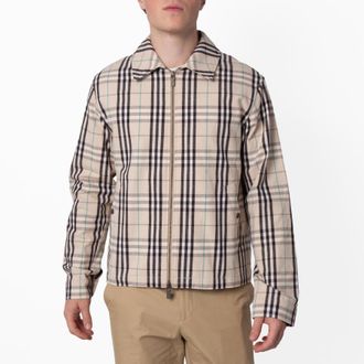 Burberry Vintage Check Harrington Jacket, Size Small
