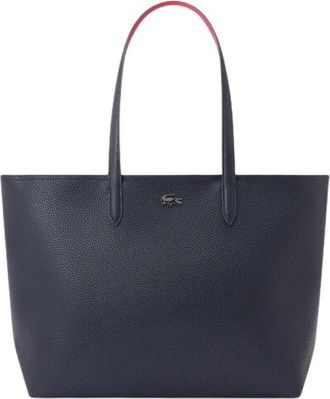 Lacoste Zippered Tote Bag Anna Petunia - Dames - Shoppers - Blauw - ONE Size - Tassen