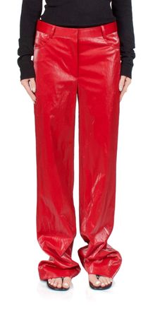 PriscaVera Rainwear Trouser Pants In Crimson