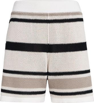 Brunello Cucinelli Cotton net knit shorts in Multicoloured at Nordstrom, Size X-Large