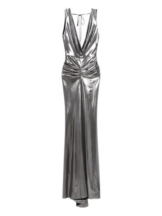 Lita Roche dress - women - Polyester - 36 - Silver