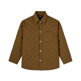 A.P.C. Georges Blouson - Heren - Zomerjassen - Groen - S - Nylon - Jassen
