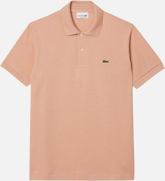 Lacoste Mens Lacoste L1212 Classic Fit Polo - Brown/Cream - Size: 38