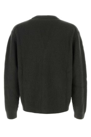 Gucci Mens Charcoal Wool Blend Cardigan Militarygreengreen Maglieria