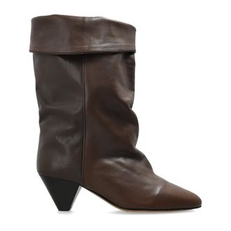 Isabel Marant Schoenen, Dames, Bruin, 39 EU, Leer, Dalby Leren Enkellaarsjes