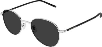 Saint Laurent SL 865 Zonnebrillen - Heren - Zonnebrillen - Grijs - 50 MM - Accessoires