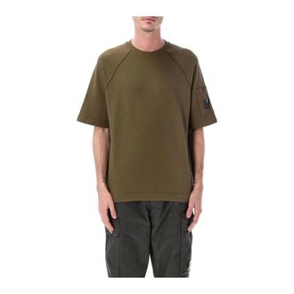 C.P. Company T-Shirts, male, Green, Size: 2XL SS Sweatshirt