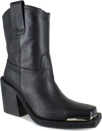 Zigi Soho Joshi Western Boot in Black Leather at Nordstrom, Size 11Us