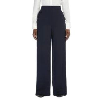 Max Mara Wide Trousers, female, Blue, XS, Stylish Trousers for a Fashion Statement