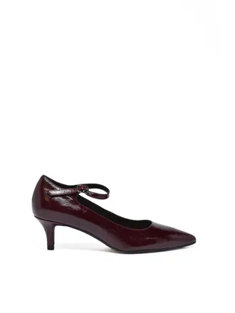 Carmens Red Leather Strappy Pumps