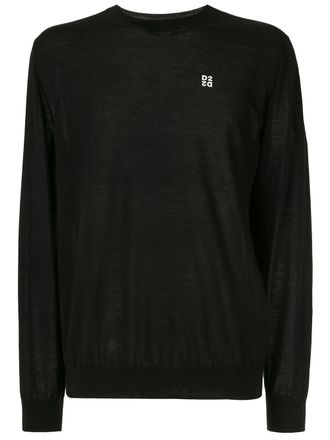 Dsquared2 fine knit jumper - men - Cashmere - L - Black