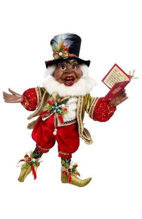 Mark Roberts African American Christmas Carol Elf, Medium in Red at Nordstrom