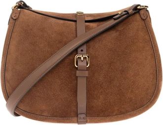 Etro Bruine Schoudertas met Gesp Detail - Dames - Schoudertassen - Bruin - ONE Size - Tassen