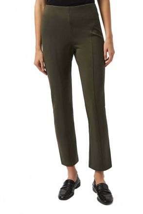 Joseph Ribkoff Back Slit Pull On Slim Ankle Pants In Avocado