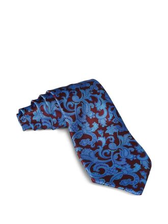 Stefano Ricci paisley silk tie - Blue