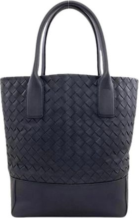 Bottega Veneta Pre-owned Vintage Tote Bag - Dames - Vintage Shopper - Zwart - ONE Size - Leer - Vintage