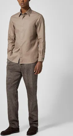 Emporio Armani Mens Chevron print corduroy pant