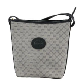 Gucci Pre-owned Bucket Bags, female, Blue, Size: ONE SIZE Pre-owned Vintage Small Bucket Shoulder Bag