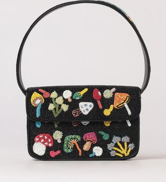 Staud Borsa Tommy Staud in raso con perline ricamate