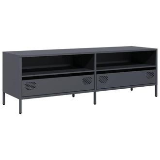 Berkfield Home TV Cabinet Anthracite 135x39x43.5 cm Cold-rolled Steel in Dark Grey