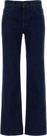 The Row Womens Carlyl Denim Jeans - Dark Blue Cotton - Size 26 (Waist)