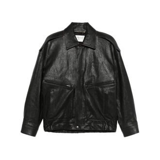 Saint Laurent Leather Jacket - female - Saint Laurent - Leather Jackets - Black - 2XS - Jackets