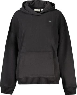 Calvin Klein Cotton Hoodie - Dames - Hoodies - Zwart - XL - Katoen - Hoodies & sweatvesten