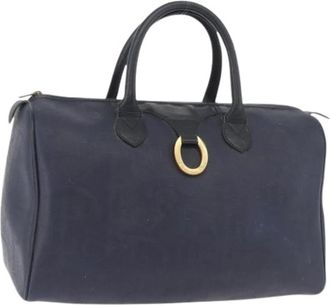 Dior Pre-owned Trotter Canvas Hand Bag - Dames - Vintage Handtas - Blauw - ONE Size - Vintage