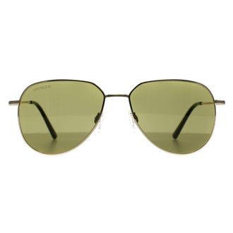 Serengeti Eyewear Aviator Shiny Light Gold Mineral 555nm Haywood Small