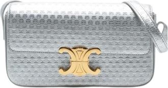 Celine Pre-owned Shoulder Bags, female, Gray, Size: ONE SIZE Pre-owned Vintage Shoulder Bag