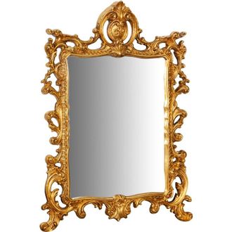Biscottini International Biscottini - Specchio da parete barocco 113x84x8 cm Originale specchio vintage da parete con cornice lavorata Made in Italy