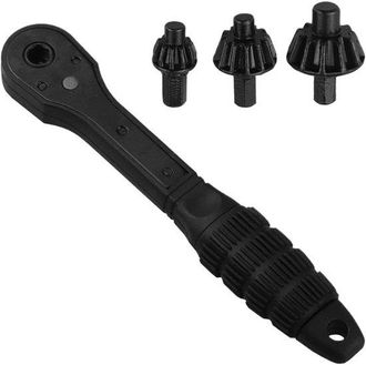 OEM Llave De Carraca Con Mandril - Llave Universal - Mandril Intercambiable - Compatibilidad 3 En 1 - 1,5-16 Mm - Negra